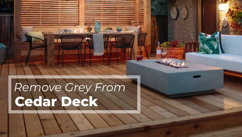 How To Remove Grey From Cedar Deck Restore Natural Tone 